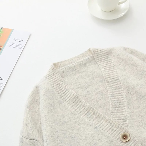 Grey Knit Cardigan - Picture 13 of 14